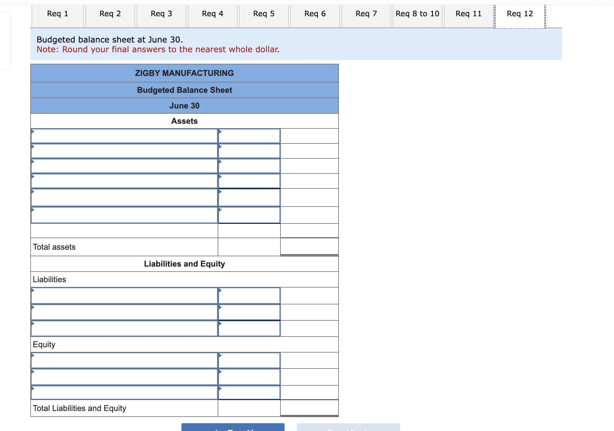 \\ \hline & April & May & June \\ \hline \multicolumn{4}{|l|}{ Loan