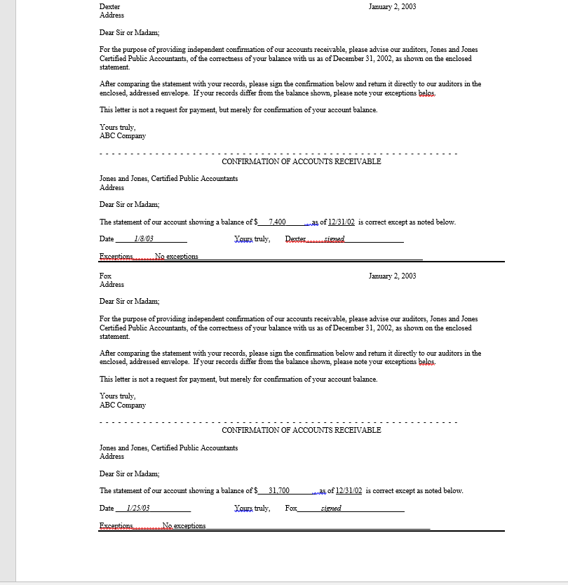 an aged trial balance from the bookkeeper. 1-30 days 30-60 days 60-90