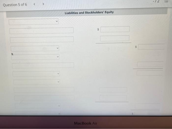 Stock investments (long-term) 3,410 Accounts receivable 1.200 Prepaid rent 250 1.050 Debt