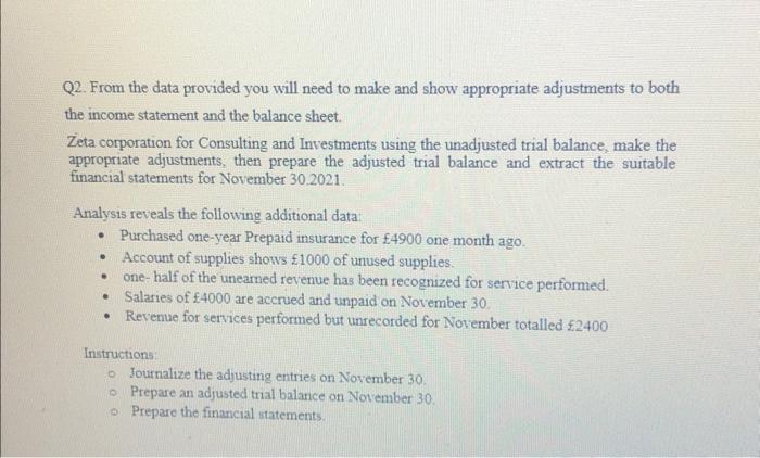  paede do it inside the tables placse plaese Q2. From the