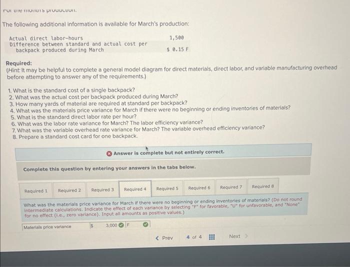 for the work you have completed so far. It does not indicate