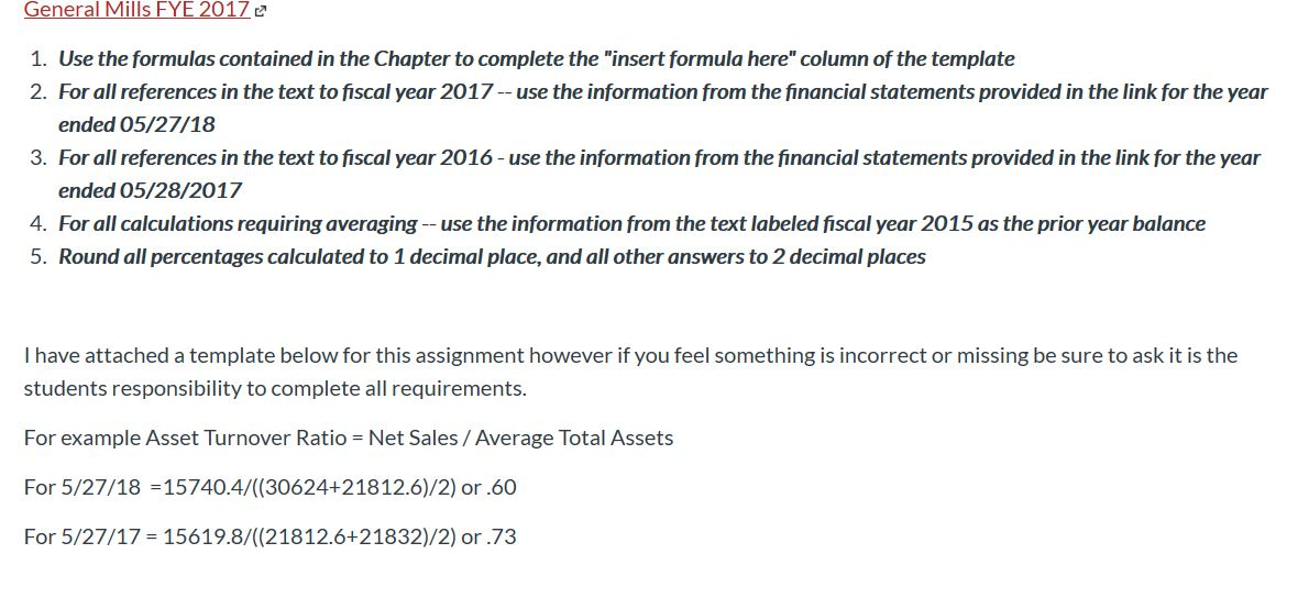 and income. EYK14-5. Accounting Research Problem: General Mills, Inc. The fiscal year
