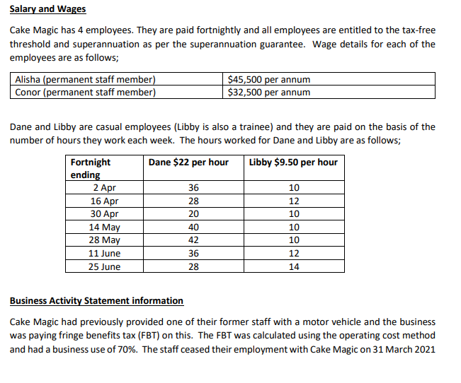 sells baking goods and equipment to wholesale and retail customers. Cake Magic