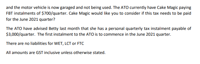 also has a small manufacturing function that has just commenced making cake