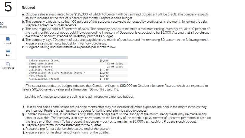  This is the entire question it has multiple parts. 5 20