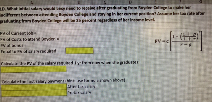 examined a number of MBA schools. She has narrowed her choices to