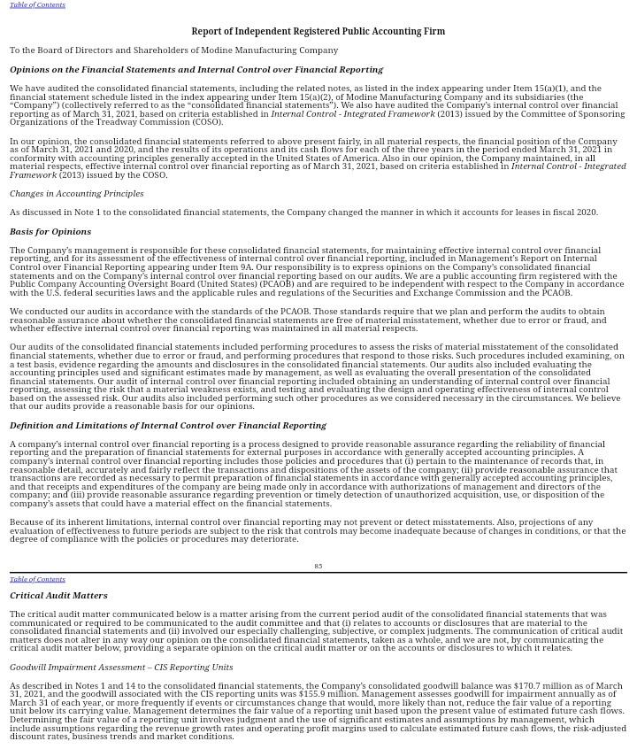 What assets does the company list as current assets? Report of Independent