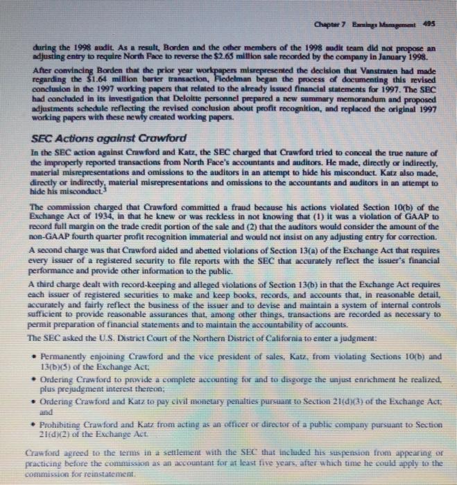 the impropriety of accounting for barter transactions. What reasons and rationalizations do