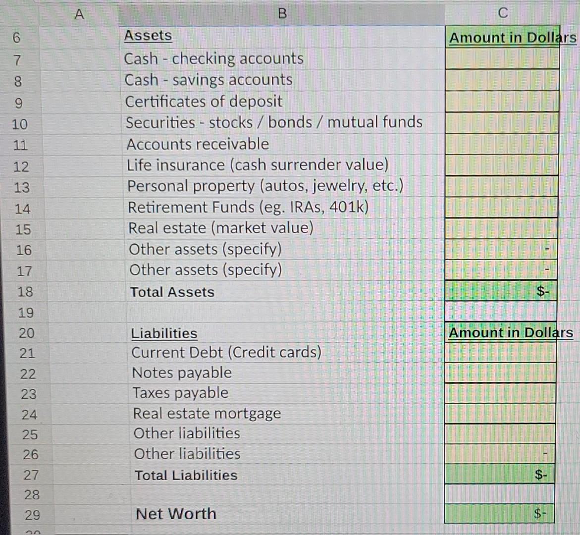 of December 31, 2021 assuming the following information that Mary has gleaned