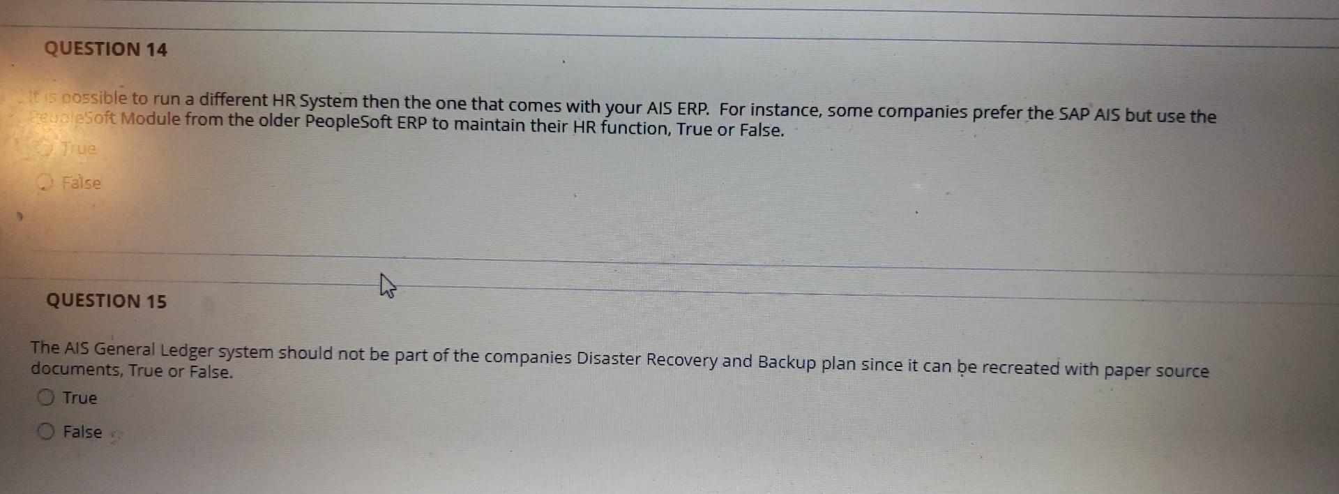 cossible to run a different HR System then the one that