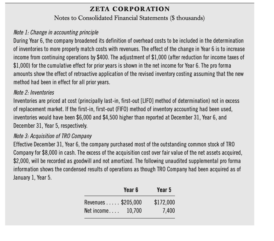 inventories to more properly match costs with revenues. The effect of the