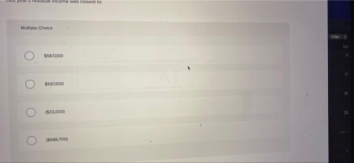 Incorporated reported the following results from last year's operations Sales $ 6,300,000