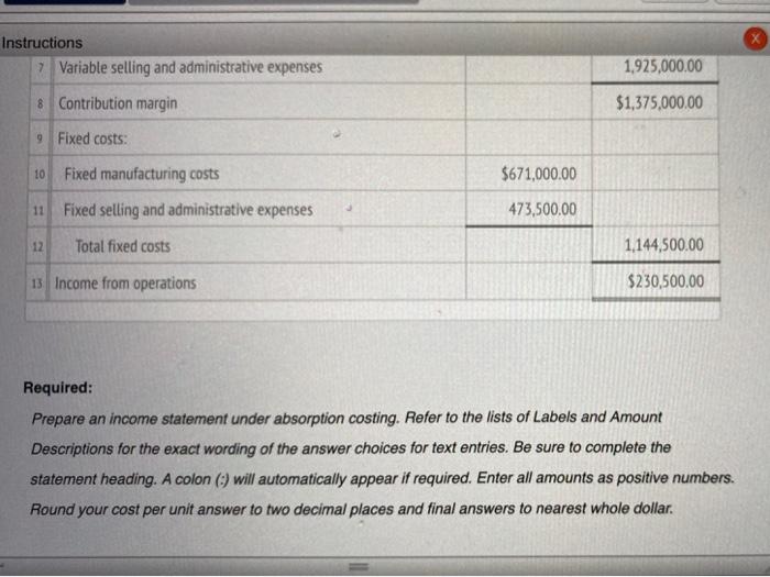 of the first month of operations, Sullivan Equipment Company prepared the following