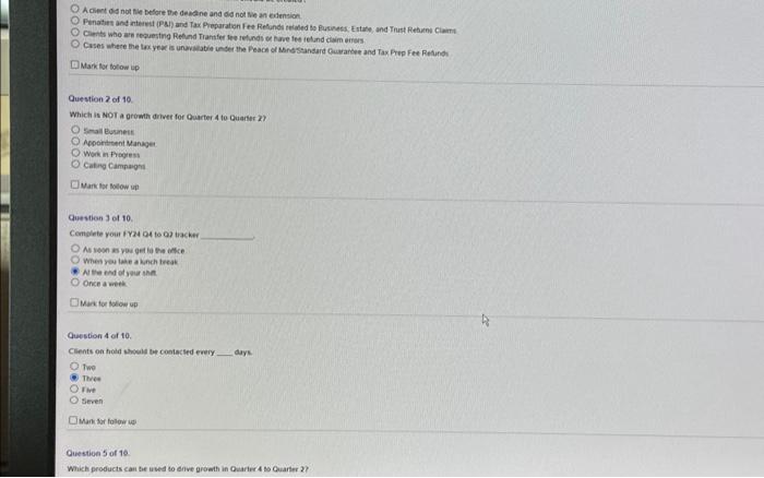  A client did not file before the deadline and did not