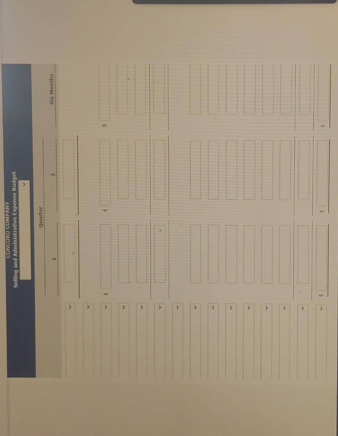 budget purposes in a selling and administrative expense budget. For the first