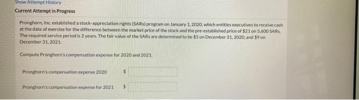  Show Attempt History Current Attempt in Progress Pronghorn, Ing established a