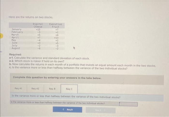 each month of a portfolio that invests an equal amount each month