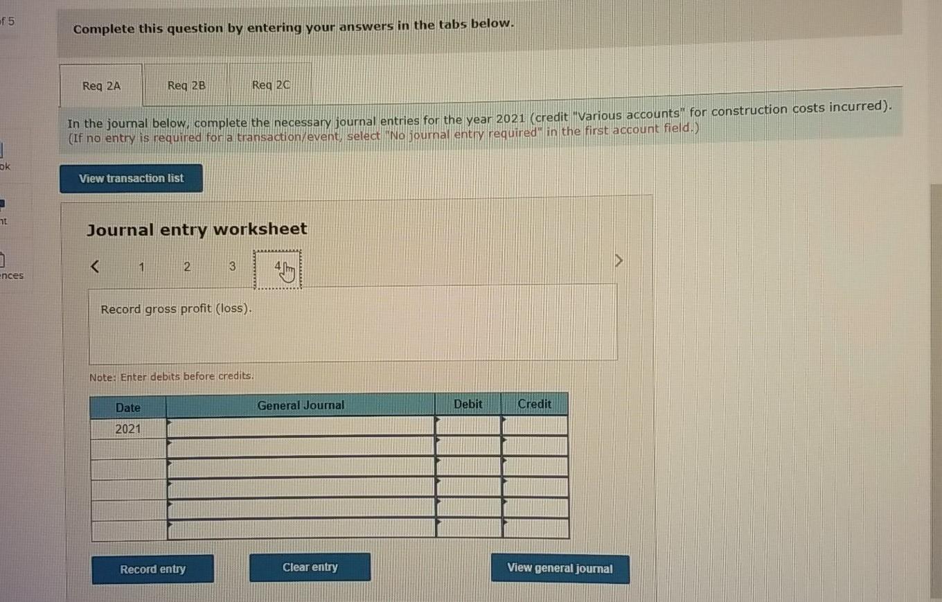 2023. Information related to the contract is as follows: Cost incurred during