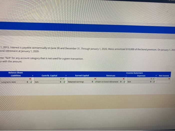 January 1, 2015. Interest is payable semiannual bonds at 103. Use the