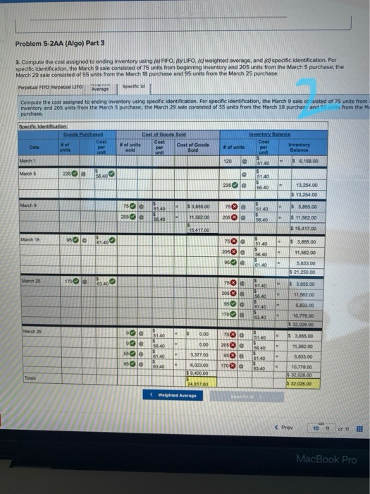 unitse $51.40 per unit 235 units @ $56.40 per unit 280 units