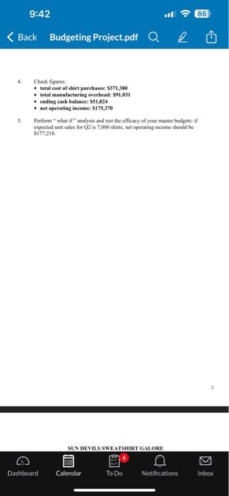  please show formulas used in excel 4. Chock figures: - total
