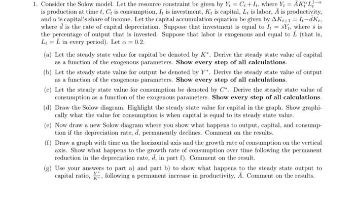 i need solutions for this questions step by step please. 1. Consider