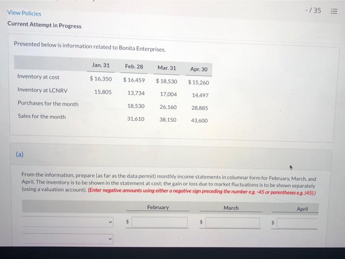  - 135 E View Policies Current Attempt in Progress Presented below