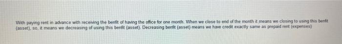 b) Used $1,050 of supplies c) Depreciation on equipment of $200 d)