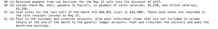 as the accountant for Colo Con which operates with monthly accounting periods.