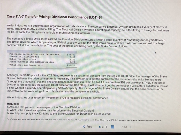  Help NEED PART 3. Will really appreciate it Case 11A-7 Transfer