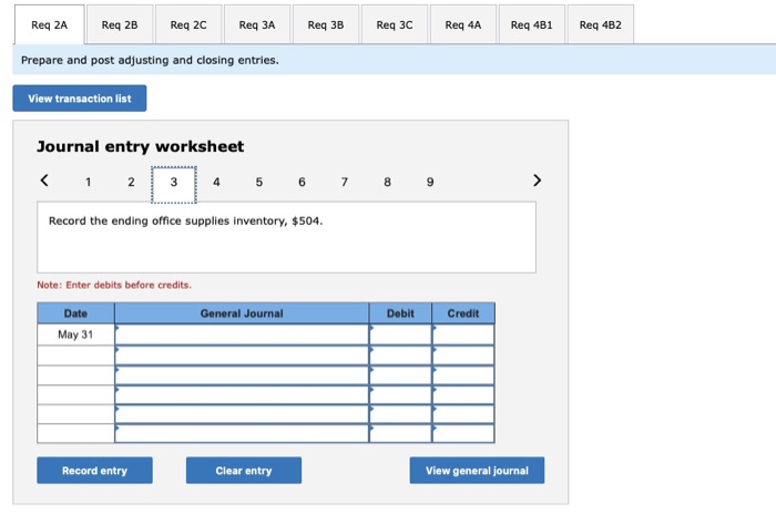 individual items that are not included in column totals at the end