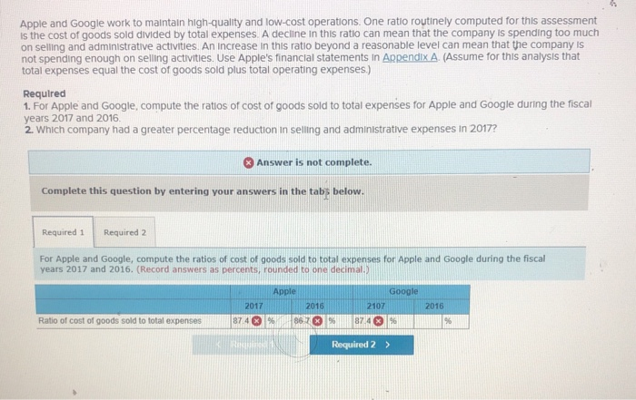 Apple's fixed overhead costs equal 10% of the total reported Inventory cost
