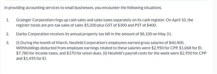 Answer areas in white. *Note* 3. (ii) cannot be named Payroll Taxes