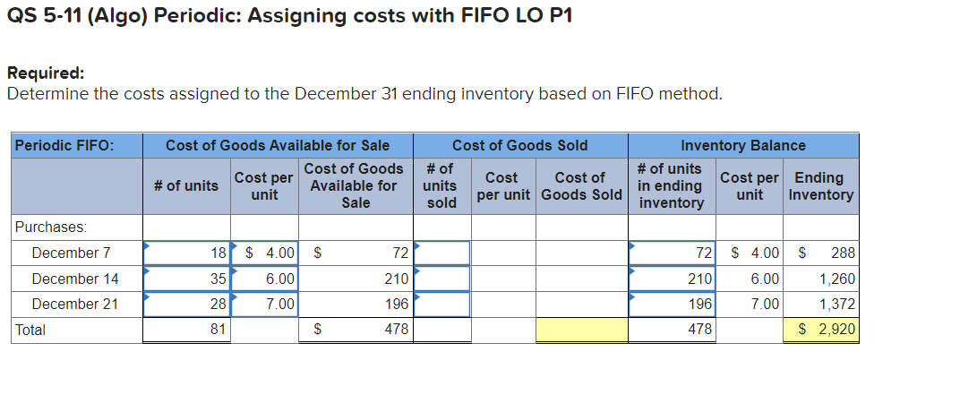 below. (Algo) [The following information applies to the questions displayed below.] Trey