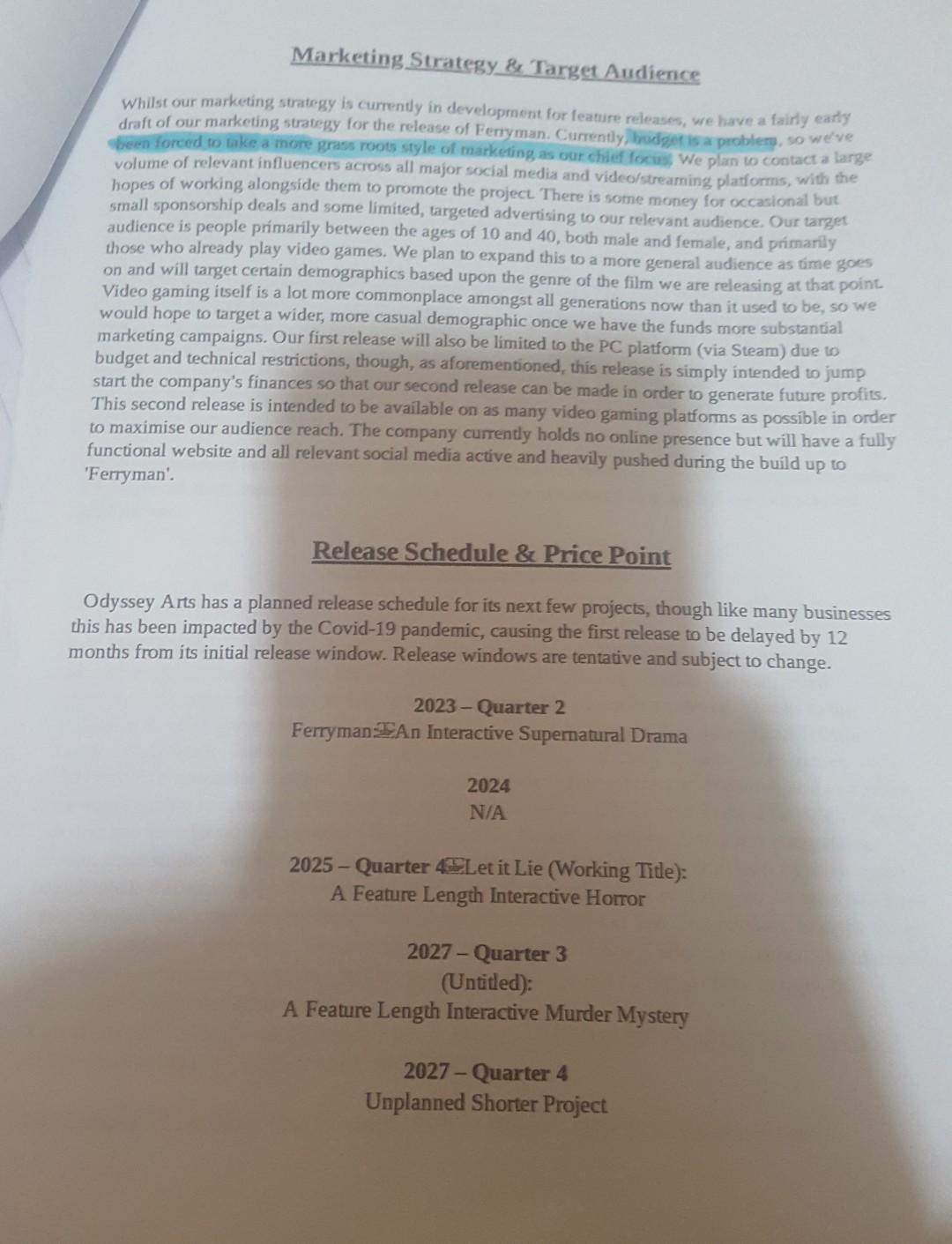 Arts is nun by Designated Members Alexander Bishop and Christopher Sutcliffe. The