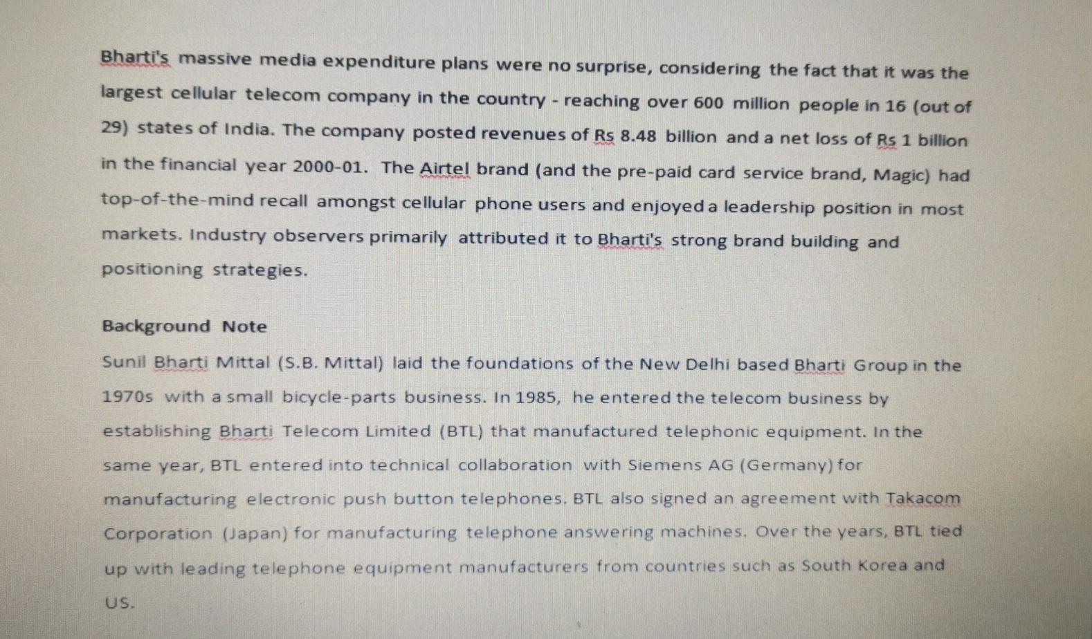 largest cellular telephone company released a television commercial (TVC), which despite using