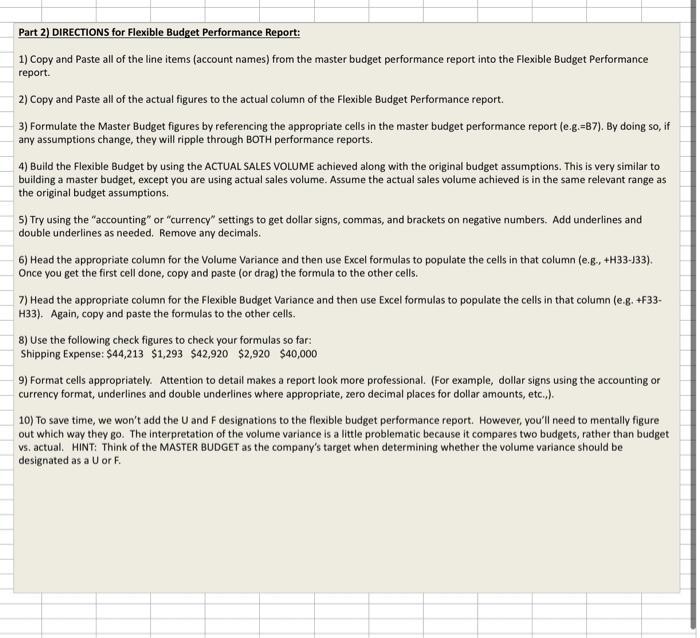 using "Flex Budget_Last Name_TA " as the file name. Kelsey's Frozen Confectionaries