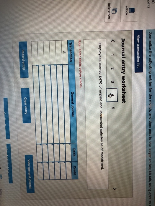 balance sheet accounts 3. Using account balances from Requirement 6b, prepare an