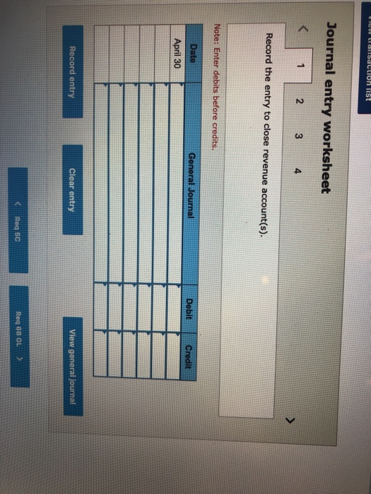 journal entries to close the temporary accounts and then post to Requirement