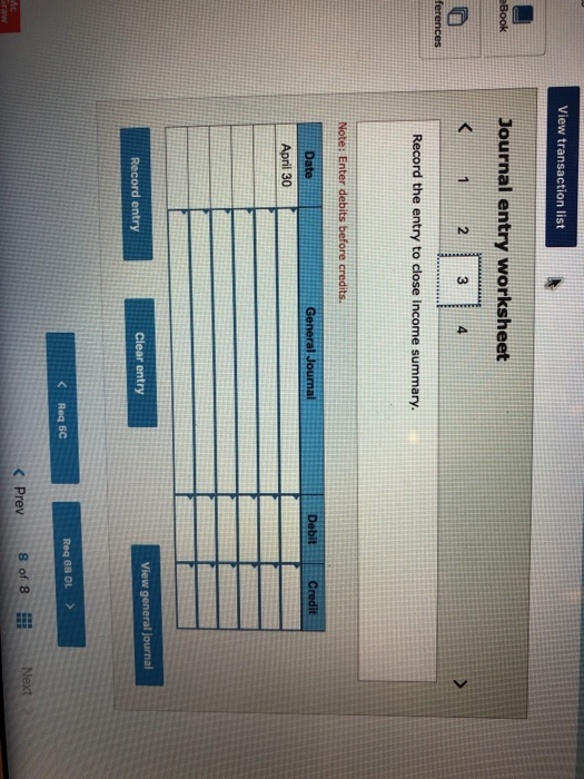 post-closing trial balance. ces 2030 Complete this question by entering your answers