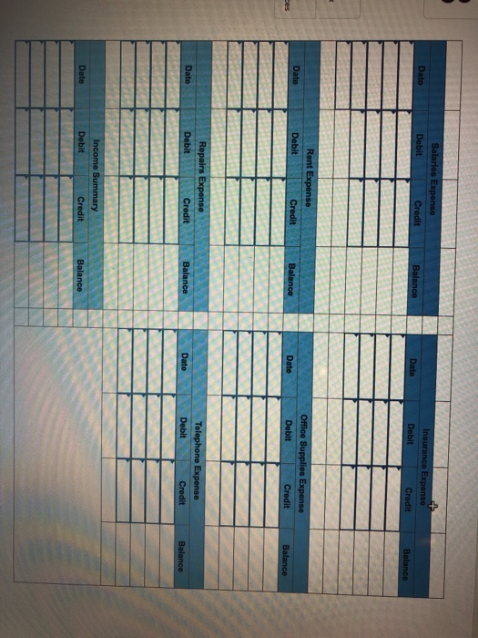 ledger accounts in Requirement 6b. The Prepare journal entries to ournal entry