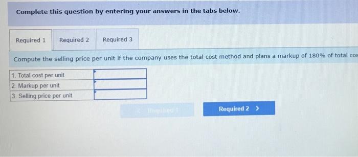 cost LO P6 Techcom is designing a new smartphone. Each unit of