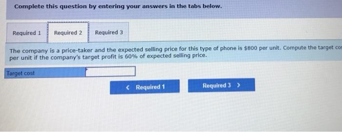 this new phone will require $230 of direct materials: $10 of direct