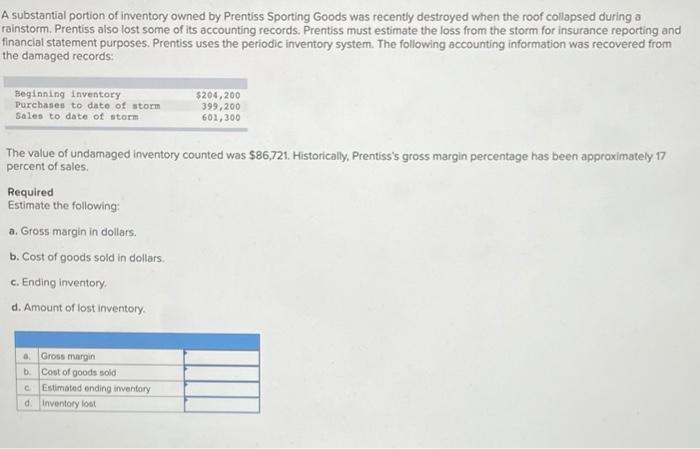 it purchased two identical inventory items at different times. The first purchase