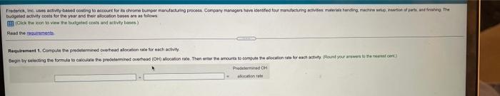  Fretera, nes activity based coating to account for a chrome bumper