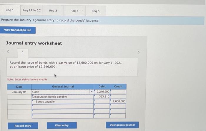 of 5%,15-year bonds dated January 1,2021 , that pay interest semiannually on