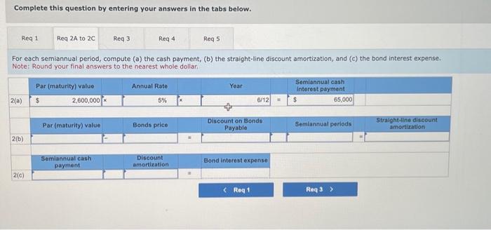June 30 and December 31 . Problem 14-1A (Algo) Straight-Line: Amortization of