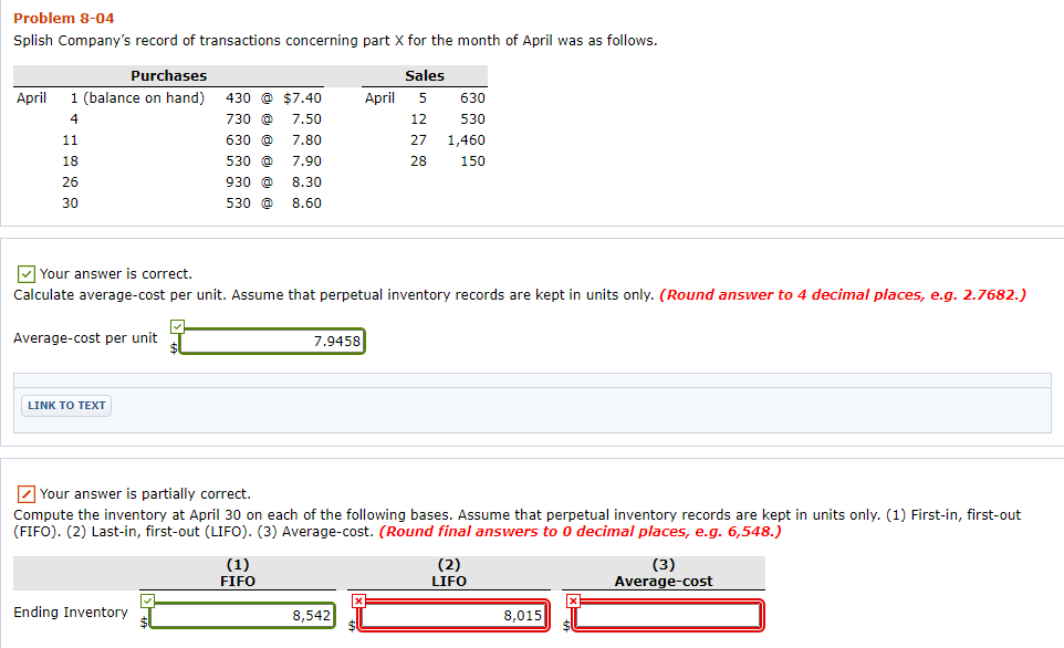 PLEASE ANSWER CORRECTLY! WILL UPVOTE! THE LIFO IS NOT 8,115 AND AVERAGE