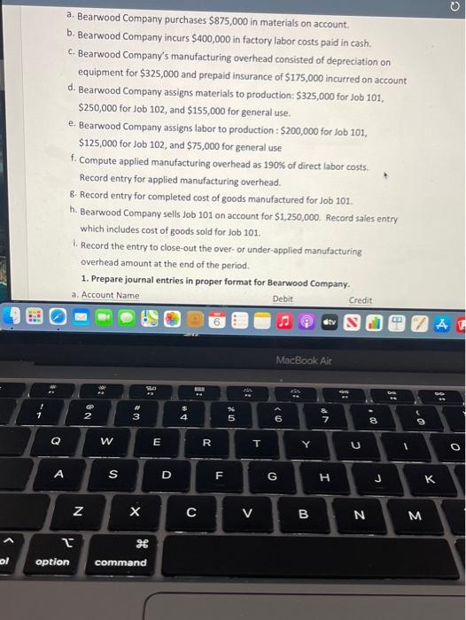 is stated. a. Provide an explanation and three (3) examples for Manufacturing