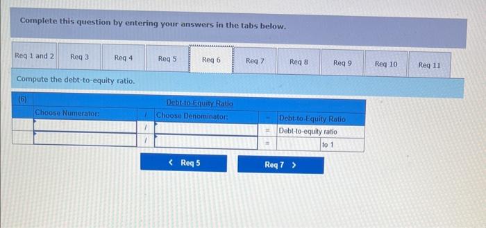 Complete this question by entering your answers in the tabs below. Compute